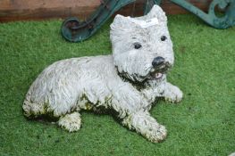 Westie Terrier Garden Ornament