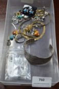 Tray Lot of 925 Sterling Silver Jewellery, etc.