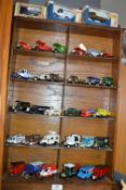 Collectors Display Shelf and Diecast Advertising V