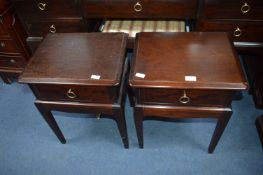 Pair of Stag Bedside Tables
