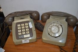 Two Vintage Telephones Including One Rotary