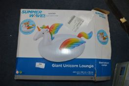 *Summer Wave Giant Unicorn Inflatable Lounger
