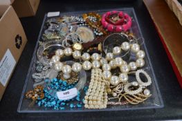 Tray Lot of Vintage Costume Jewellery