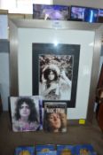 Marc Bolan Framed Photograph etc.