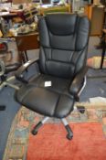 *Dams Palermo Black Leather Office Chair