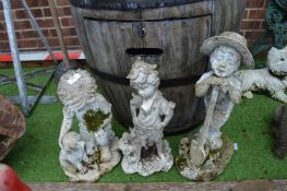 Three Garden Ornaments of Children