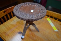 Small Eastern Style Carved Table