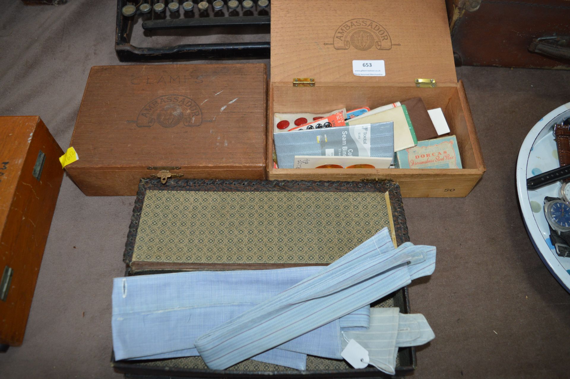 Cigar Box and Contents, etc.