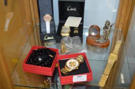 Limit and Other Ladies Wristwatches, Costume Jewellery an Cufflinks, etc.