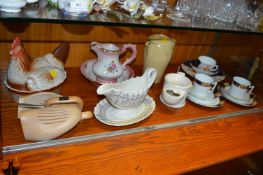 Assorted Spode & Doulton Pottery; Chicken Egg Cover, Wooden Shoe Stretcher etc.