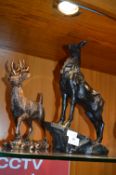 Two Stag Figures