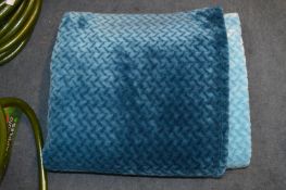 *Turquoise Quilted Throw