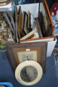 Box of Framed Pictures and Prints