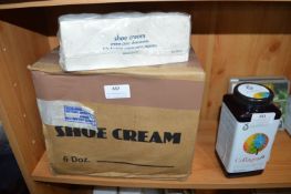 Box of 6 Dozen Tubs of Shoe Cream