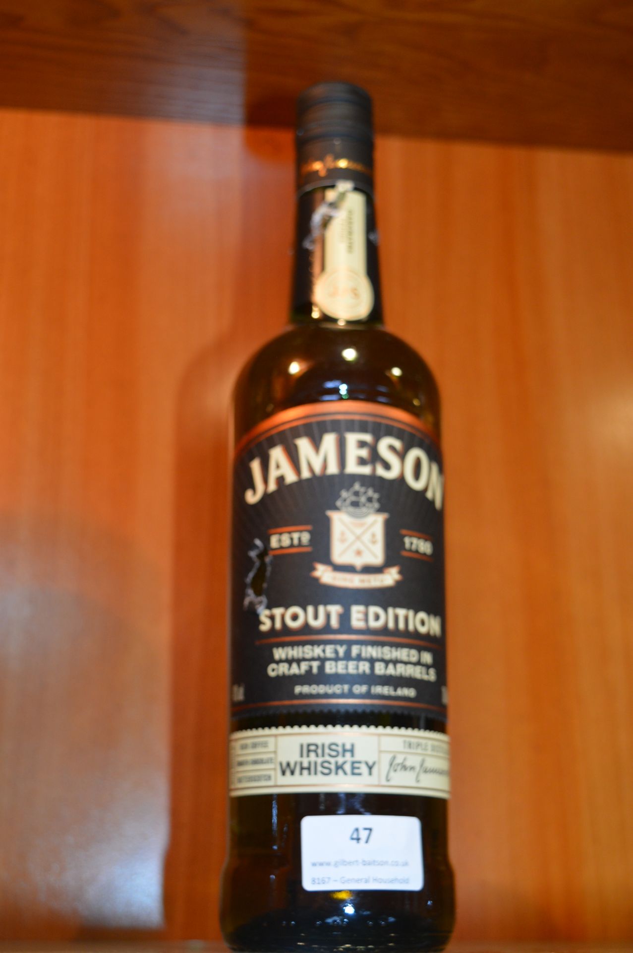 Jameson Stout Edition Irish Whiskey 70cl