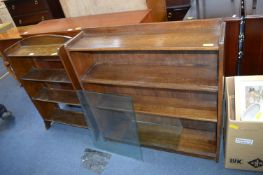 Two Vintage Oak Bookshelves