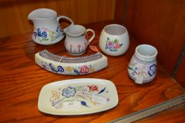 Six Pieces of Poole Pottery