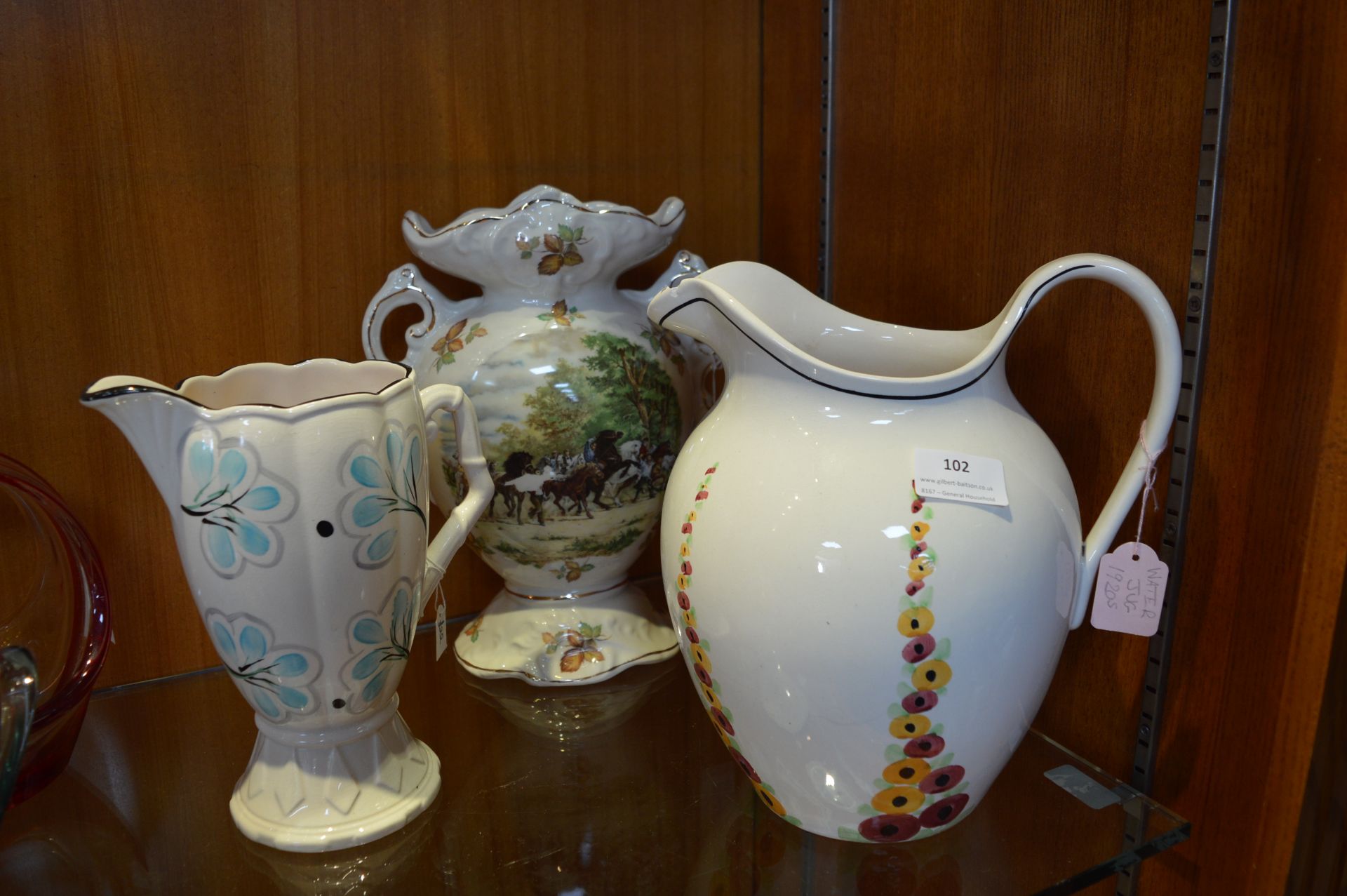 Victorian Staffordshire Vase, etc.