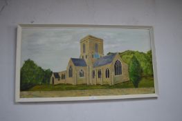 Oil Painting on Board - Welton Church