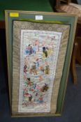 Framed Chinese Woven Silk Picture