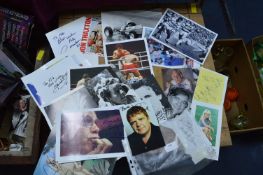 Signed Celebrity Photographs; Linford Christie, Jo