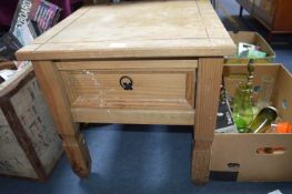 Square Pine Occasional Table