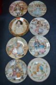 Set of Royal Worcester Christmas Wall Plates, etc.