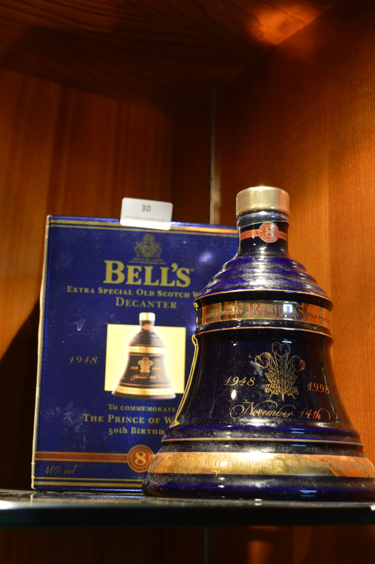 Bell Scotch Whisky Decanter and Contents - Commemo