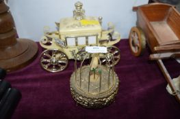 Two Vintage Musical Boxes; Canary Automaton and on
