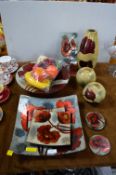 Poppy Design Tableware, Fruit Bowls, Vases, etc.