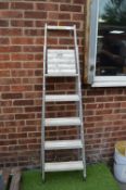 Aluminium Five Height Folding Steps