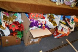 Large Quantity of Christmas Decorations, etc.