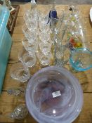 Quantity of Glasses, Glass Bells and Other Decorative Glass