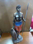 2ft Leonardo Collection Masai Warrior