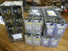 Quantity of 60w Clear Light Bulbs