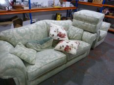 Two Seat Sofa, Armchair and Pouffe