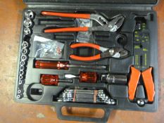 Toll Set Including Sockets, Spanners, Pliers, etc.