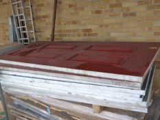 Pallet of Eight Solid Paneled Doors