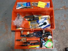 Toolbox with Assorted Tools and Fittings