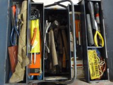 Concertina Toolbox and a Quantity of Assorted Tool