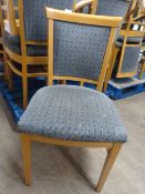 Twenty Spotted Grey Upholstered Dining Chairs