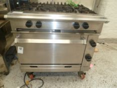 * Falcon Chieftain With four powerful 7.5kW hob burners, heavy duty cast iron pan supports and a 2/1