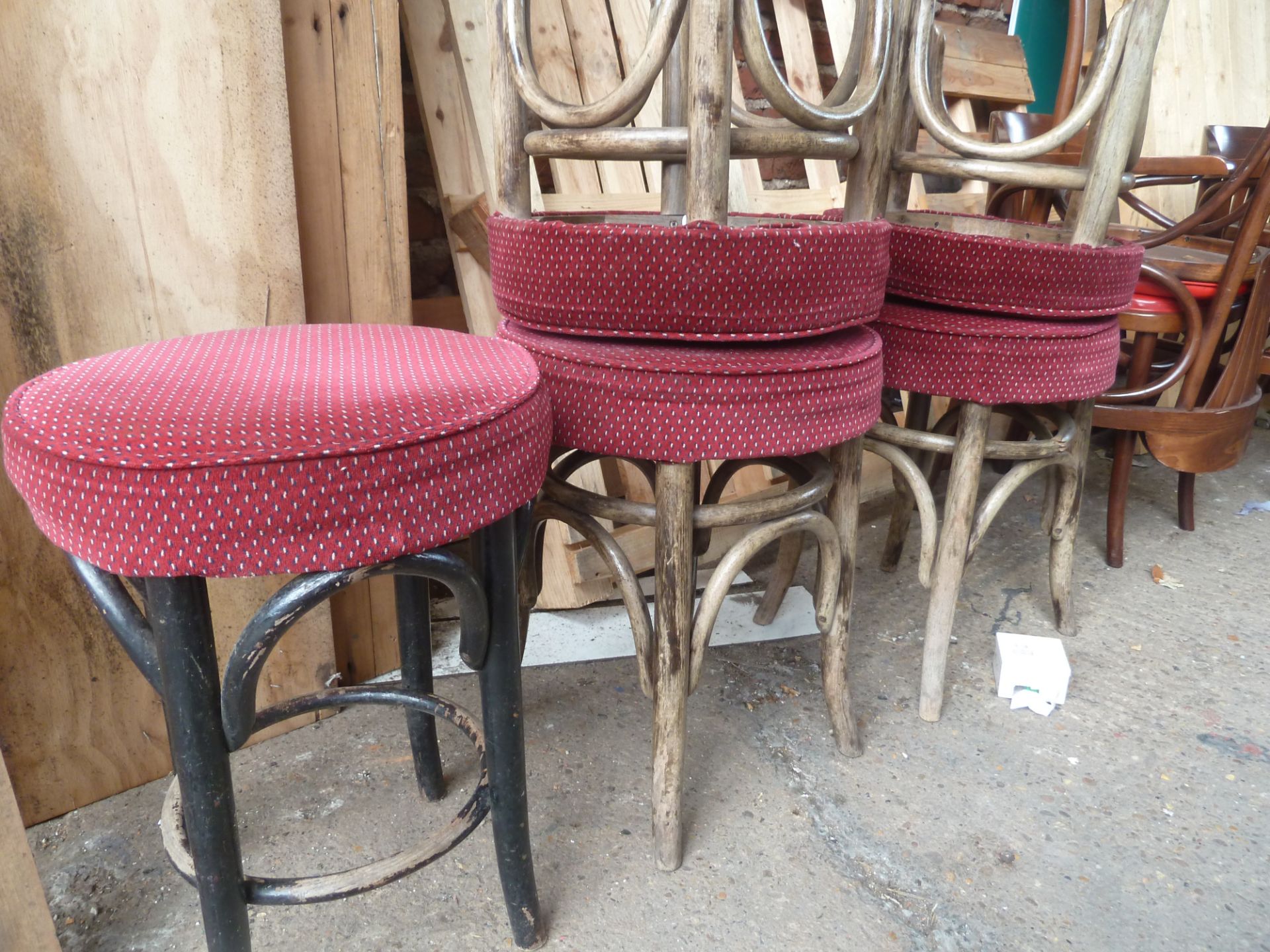 * Stools x5 cafe style stools.