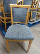 Twenty Spotted Grey Upholstered Dining Chairs