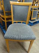 Twenty Spotted Grey Upholstered Dining Chairs