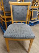 Six Spotted Grey Upholstered Dining Chairs