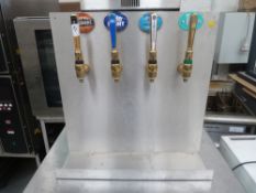 * Beer pumps x4 beer pumps on a SS backing plate, ideal for show.