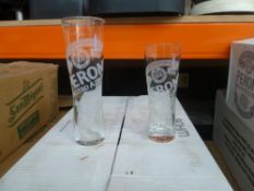 * Peroni glasses x24 half pint peroni glasses and x24 pint peroni glasses.