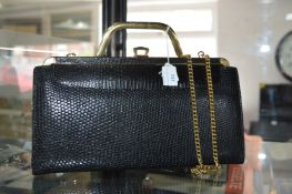 Vintage Lizard Skin Ladies Handbag