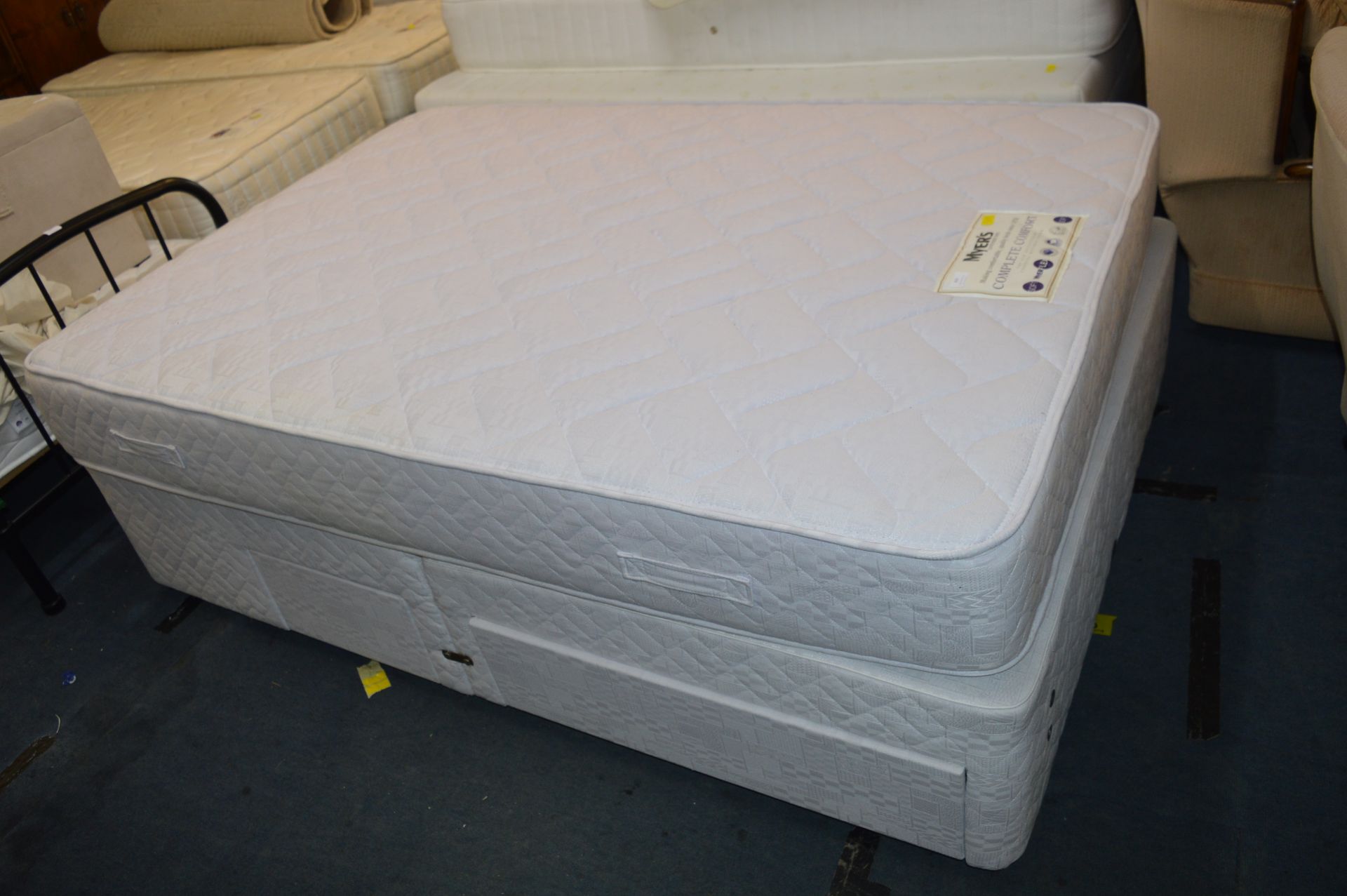 Myers Double Divan Bed with Four Drawers 4'6" widt